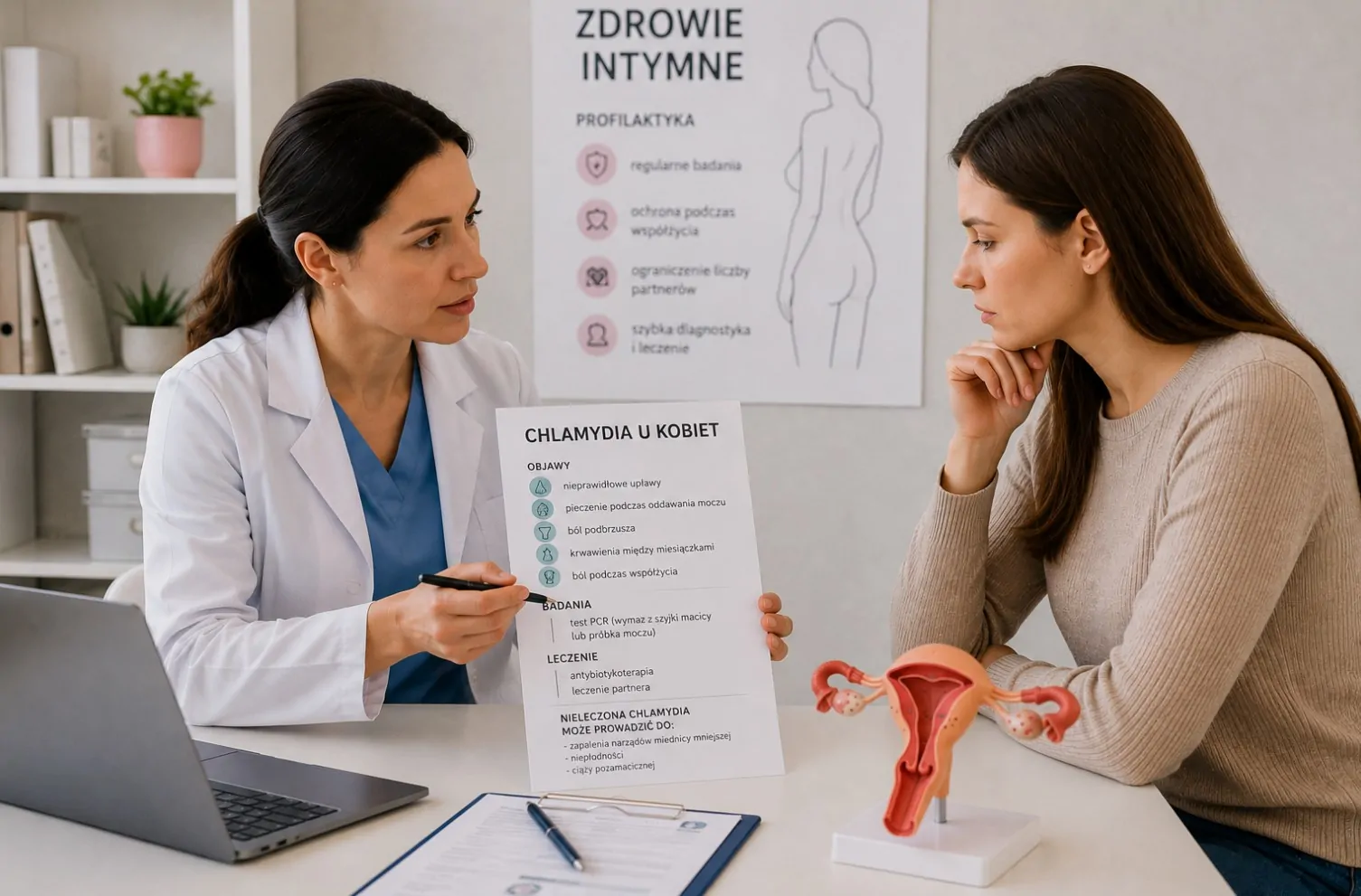 Chlamydia u kobiet – objawy, badania i leczenie