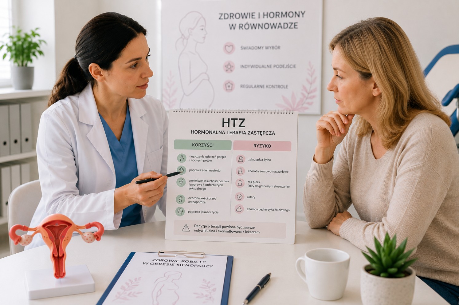 HTZ – korzyści i ryzyko hormonalnej terapii zastępczej