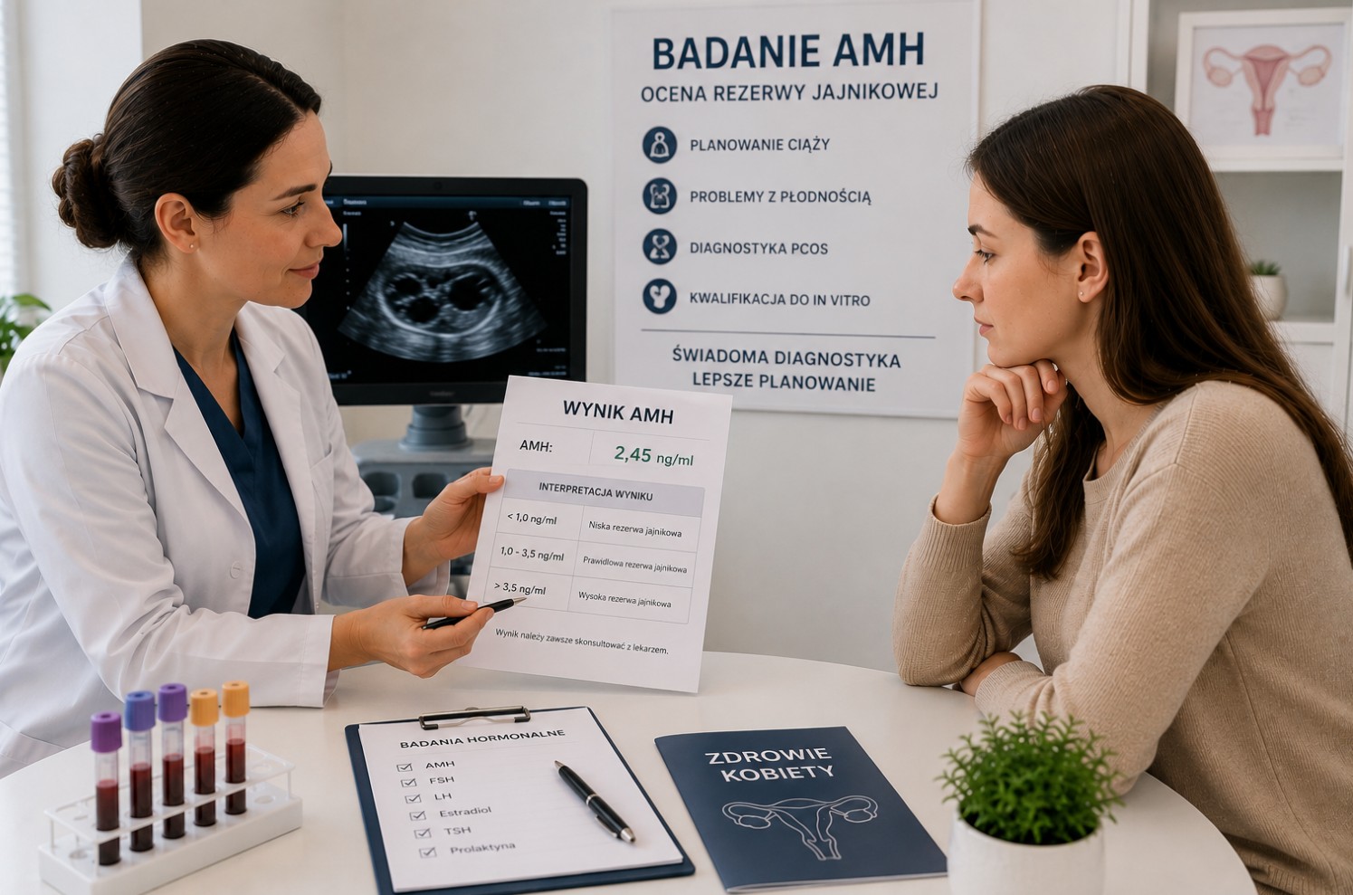 Badanie AMH Warszawa – interpretacja wyników